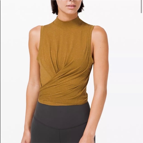 lululemon athletica Tops - Lululemon Time to restore Mock Neck Tank NWT 6